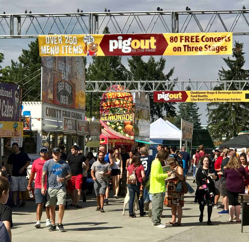 image of Pig Out in the Park on the bridge