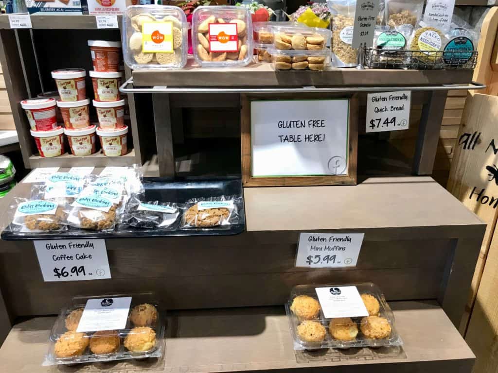 image of Gluten free bakery section at MFB!