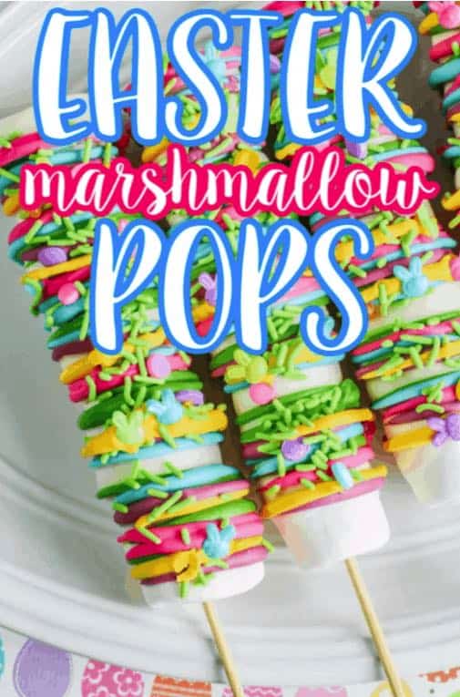 easter marshmallow pops