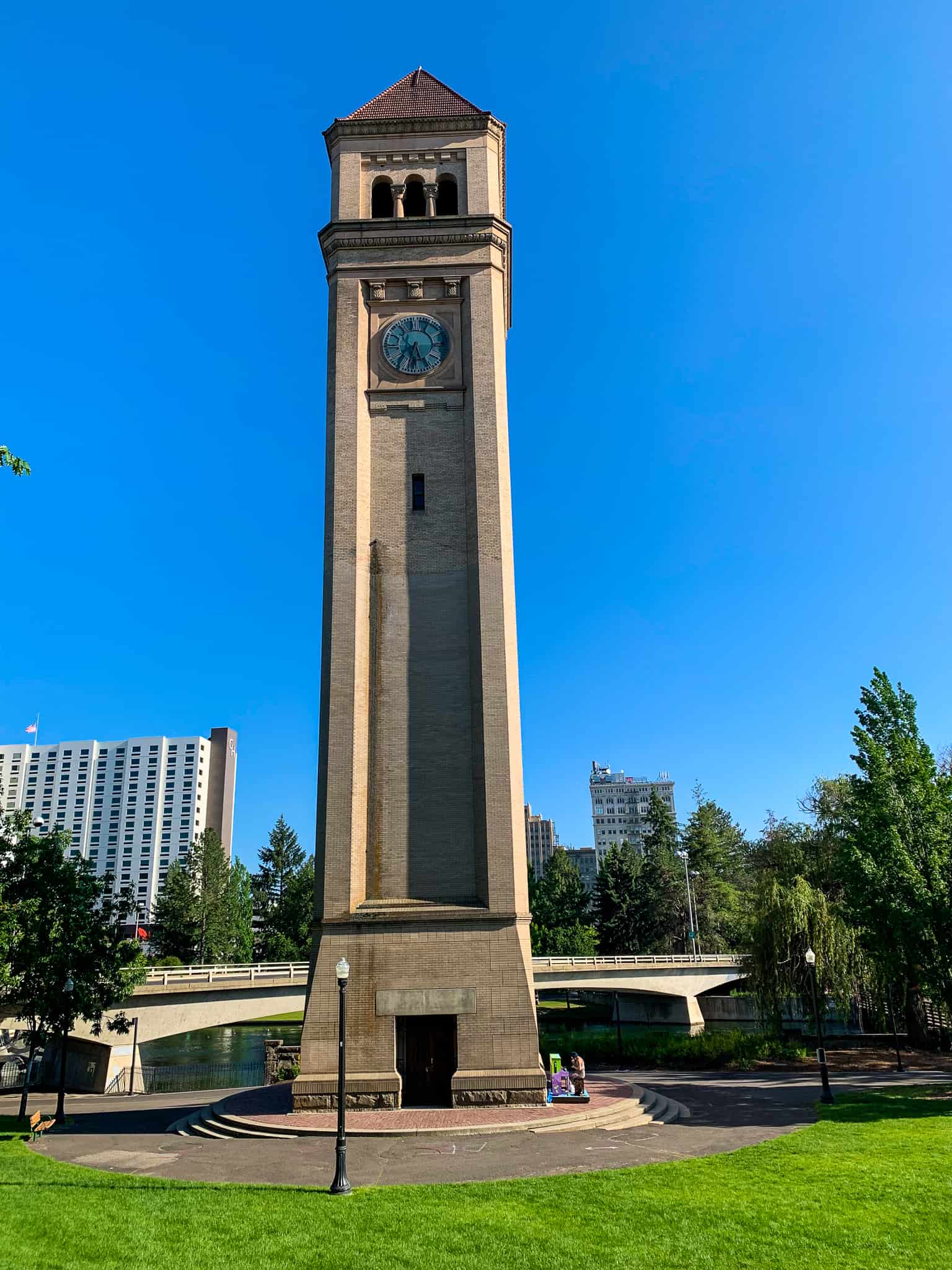 clock tower at the riverfront park spokane