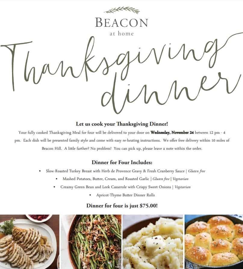 thanksgiving meal in spokane beacon hill